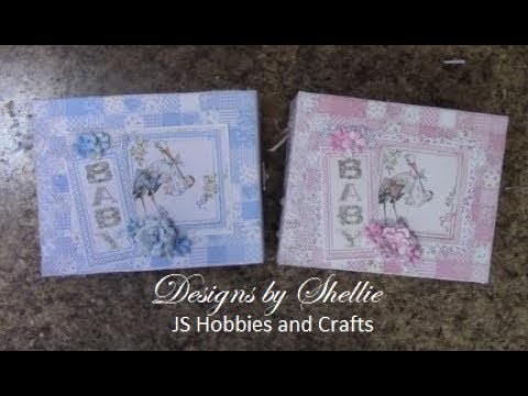 BEGINNERS MINI ALBUM TUTORIAL PART 1 BABY GIRL OR BOY SHELLIE GEIGLE JS HOBBIES AND CRAFTS
