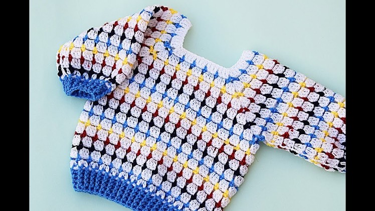 Crochet child's jersey very easy and fast #crochet #ganchillo