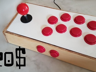DIY - Arcade Stick in wood for 20$
