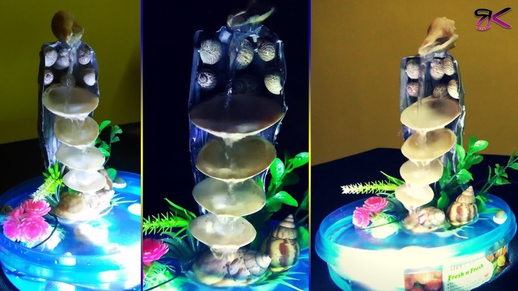 [DIY] Seashell Mini Fountain | How to make a Tabletop Waterfall without Hot Glue |