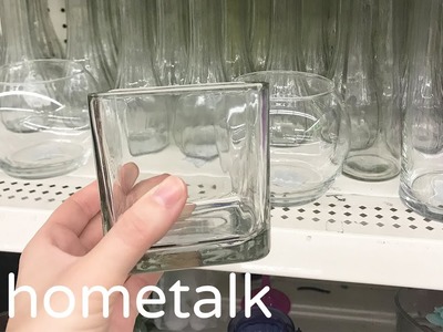 Dollar Store Glass Hack - Fake a high end look with this $6 trick! | Hometalk