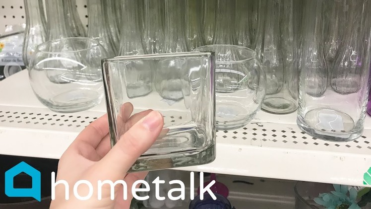 Dollar Store Glass Hack - Fake a high end look with this $6 trick! | Hometalk