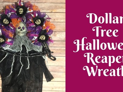 Dollar Tree Halloween Crafts: Dollar Tree Halloween Reaper Wreath