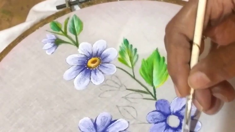 Fabric painting . Fabric painting on clothes. fabric painting designs for cushions.