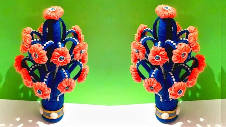Guldasta.flower vase from plastic bottle at home (New Design)|Best out of waste | DIY Flower pot