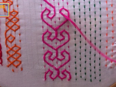 Hand Embroidery Bangladeshi Traditional nakshi kantha border |border stitches
