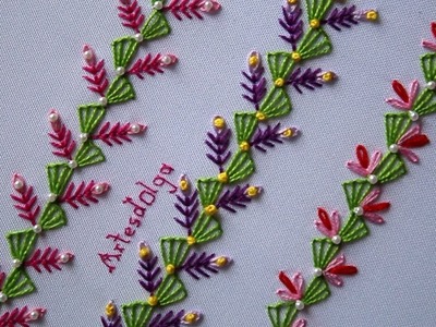 Hand Embroidery: Decorative Stitches #5 | Bordado a mano: Puntadas Decorativas #5 | Artesd'Olga