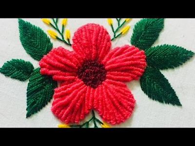 Hand embroidery fantasy flower embroidery design by nakshi design art