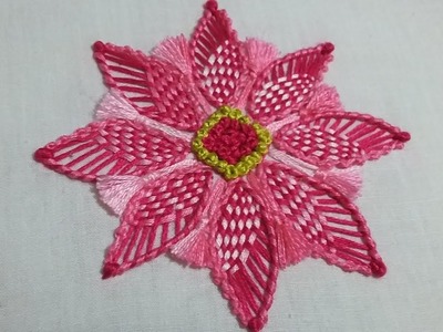 | Hand embroidery | Hand embroidery of flower design