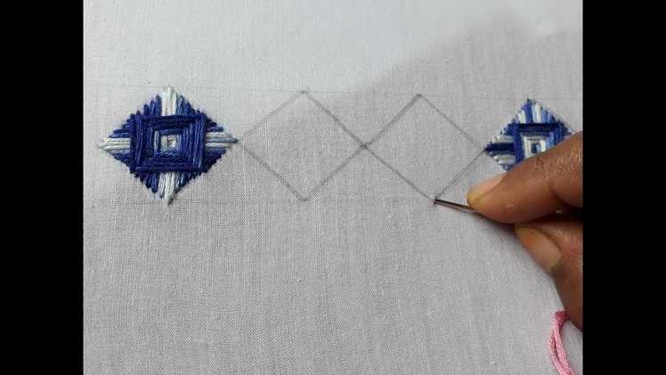 Hand Embroidery Norwich Stitch For Beginners | Hand embroidery tutorial