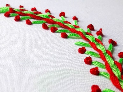 Hand Embroidery  : Wheatear Stitch by nakshi katha.