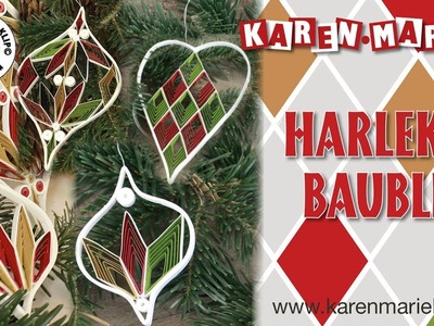 Harlekin Baubles - Karen Marie Klip & Papir