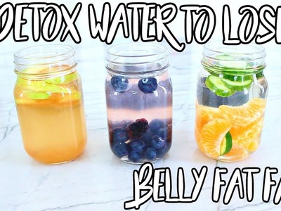 How To Lose Belly Fat OVERNIGHT 3 DETOX WATER DRINKS !