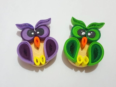 How to make a quilled OWL. Easy Quilling Tutorial Quilling Easy Birds Episode 1: