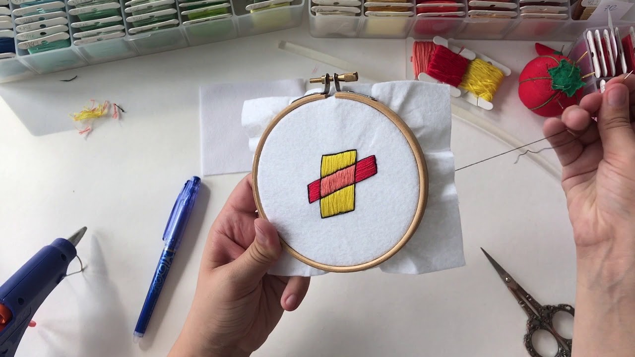 How to make embroidered patch or brooch