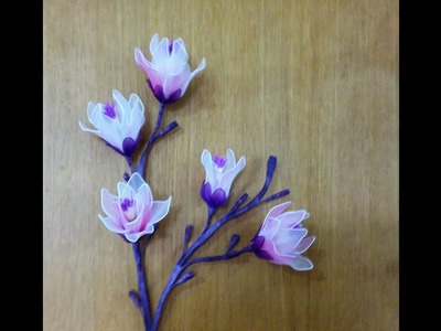 How to make nylon stocking flower Magnolia ????