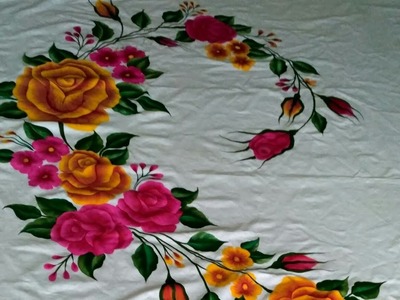 New bed sheet design complete design               || Saleha Painting ||