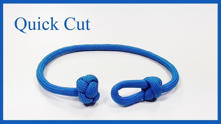 Paracord Bracelet Single Strand Loop And Knot Bracelet Design Quick Cut