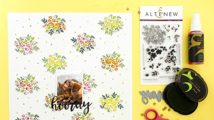 Pattern Building with Ditsy Print Stamp Set