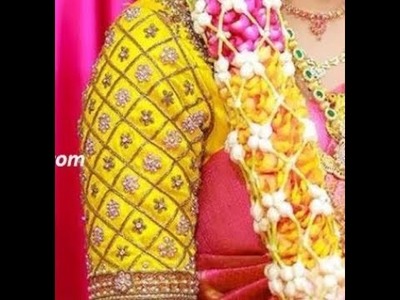 Pattu saree blouse sleeve model || wedding saree blouse sleeve designs