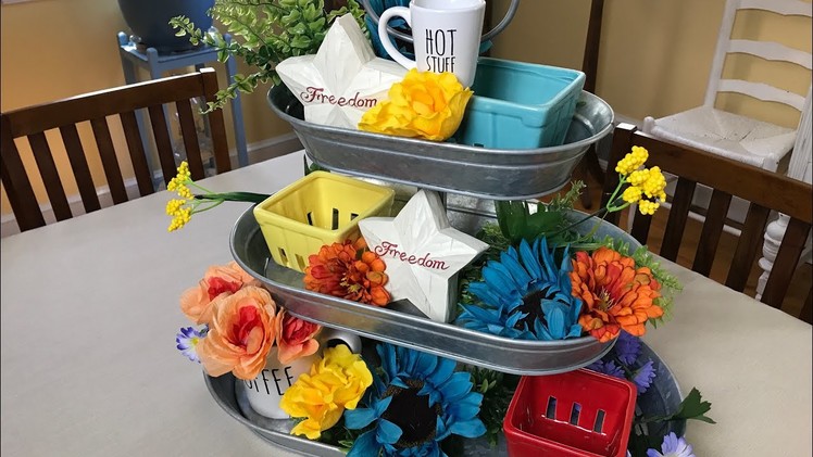 Pioneer Woman Inspired Tiered Tray