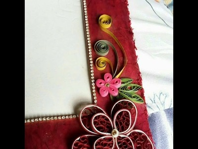 Quilled photo frame | quilling art | how to make quilling photo frame | photo frame with quilling |