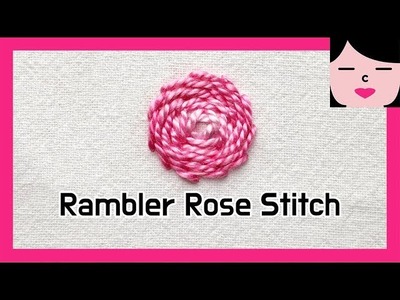STITCH DICTIONARY _ 램블러 로즈 스티치 rambler rose stitch