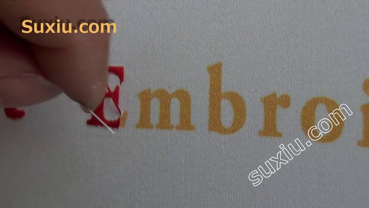 The embroidery of words文字の刺繍Embroidery for beginner(6)初心者に刺しゅう