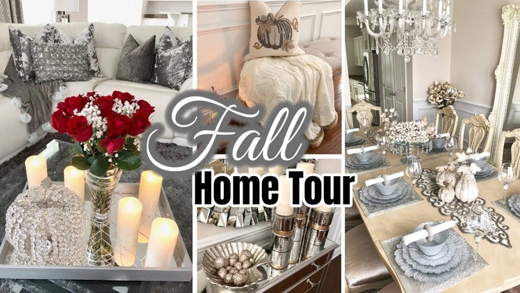 2018 Fall Home Tour! | Glam Fall Decor | Living Room & Dining Room