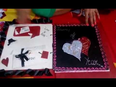 25th anniversary card for mom dad.  Hand made card.  (Must watch)????