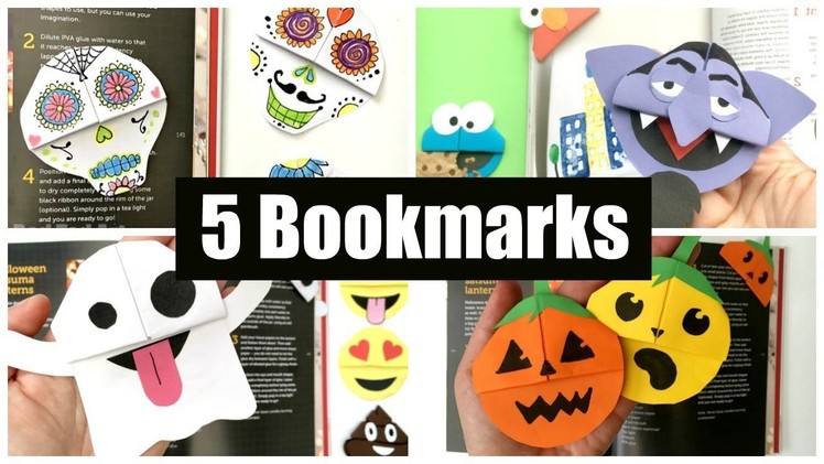 5 BEST Halloween Bookmark Corners - How to make a corner bookmark SPOOKY!