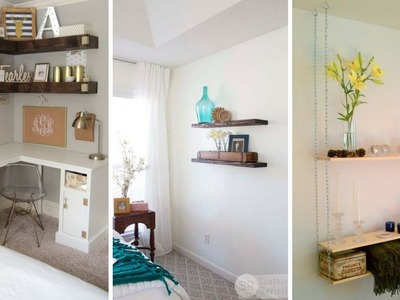 ???? 5 Creative Hanging Shelving Idea for Small Bedroom ????