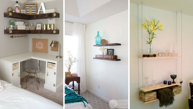 ???? 5 Creative Hanging Shelving Idea for Small Bedroom ????