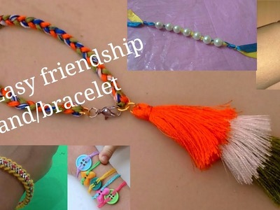5 Easy friendship band.Bracelet||How to make friendship band at home||Handmade Friendship bracelet