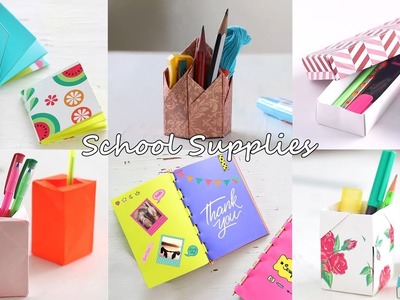 6 Cool DIY School Supplies | Stationery Ideas