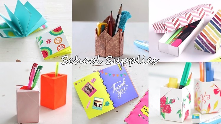6 Cool DIY School Supplies | Stationery Ideas