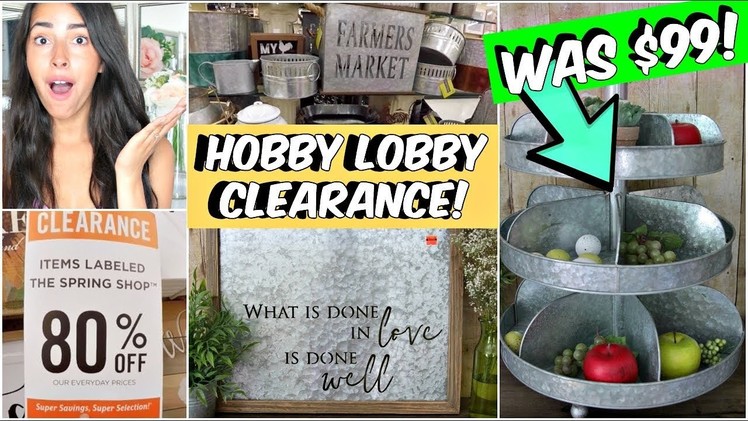 80% OFF CLEARANCE HOBBY LOBBY COME WITH ME.HAUL
