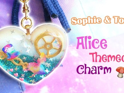 Alice in Wonderland UV Resin Charm│Sophie and Toffee Subscription Box May 2018