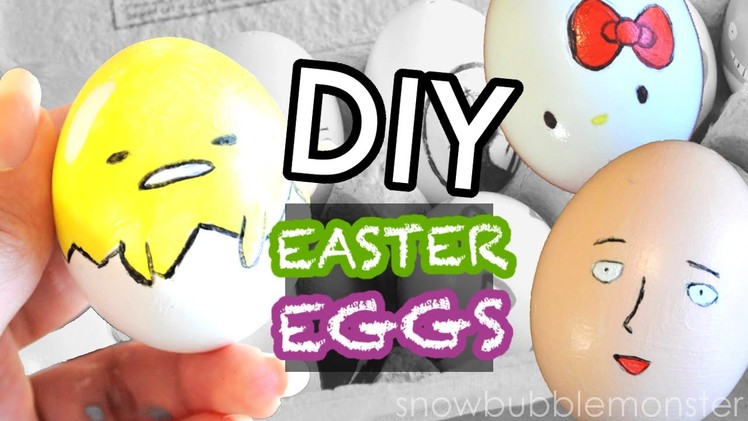 ANIME Easter Eggs ☀ 2016【ONE PUNCH MAN, TOTORO, GUDETAMA & MORE】 | snowbubblemonster