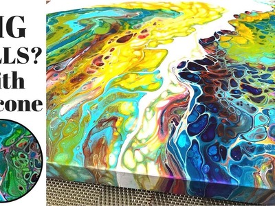 BIG CELLS Fluid Painting Acrylic Pouring with Floetrol and Silicone