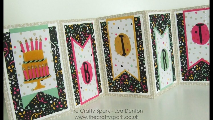 Birthday Concertina Card Stampin' Up! It's My Party