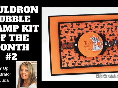 Cauldron Bubble Stamp Kit of the Month Card Two