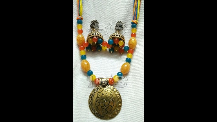 CH& HJ - Handmade colourful necklace making ideas