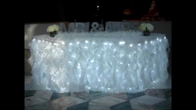Curly Willow Wedding Sweetheart Table Skirting at The Matrix CT
