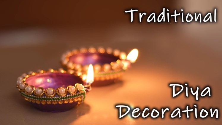 Diwali Speacial | How to decorate traditional Diya At home | Diwali Decoration