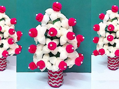 DIY-Guldasta.flower vase from plastic bottle & Foam flower at home|Best out of waste |DIY Flower pot