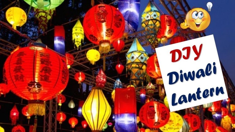 DIY Paper Diwali Lantern Idea at home I Diwali Decor Idea I Creative Diaries