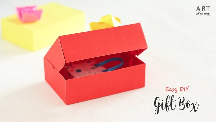 DIY Paper Gift Box With Lid | Gift Wrapping Ideas