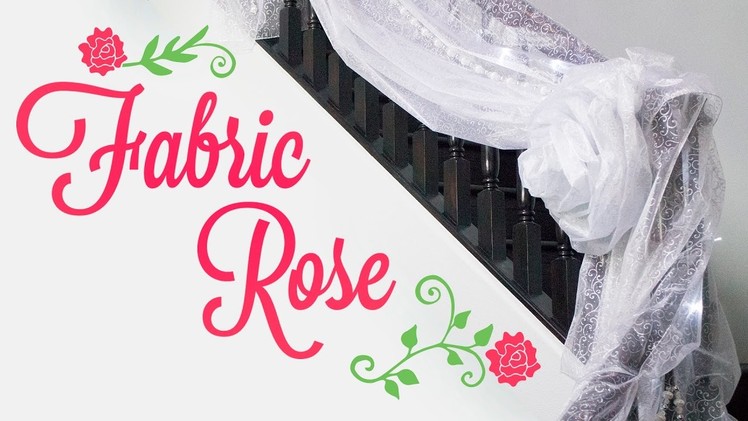 Easy Fabric Rose for Wedding Decorations | BalsaCircle.com