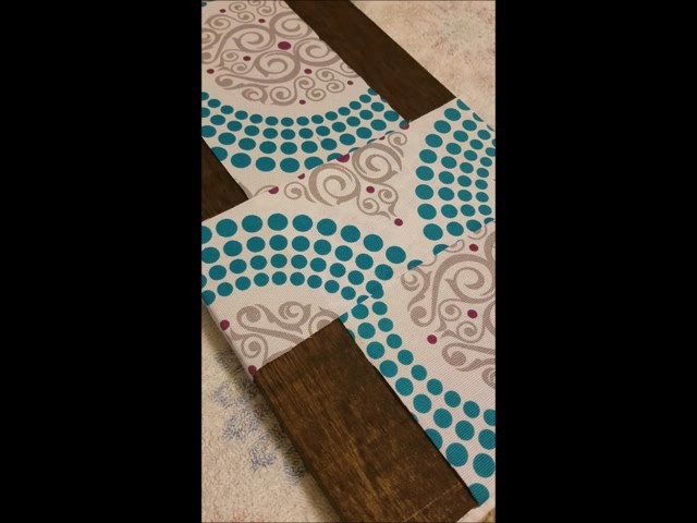 Fabric Cross Wood Sign Time-lapse
